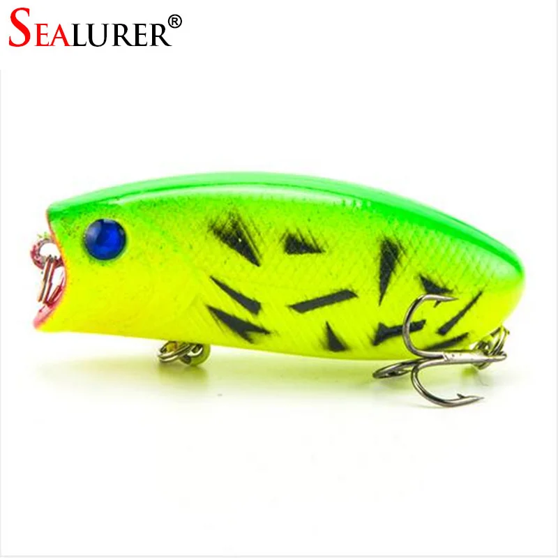  Lifelike Fishing Lure 5.5cm 11g 8# Hooks Pesca Fish Popper Lures Wobbler Isca Artificial Hard Bait Swimbait 