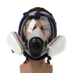 Респиратор лицевой части комплект полная лицевая противогаз для рисования распылитель для пестицидов химическая противопожарная защита