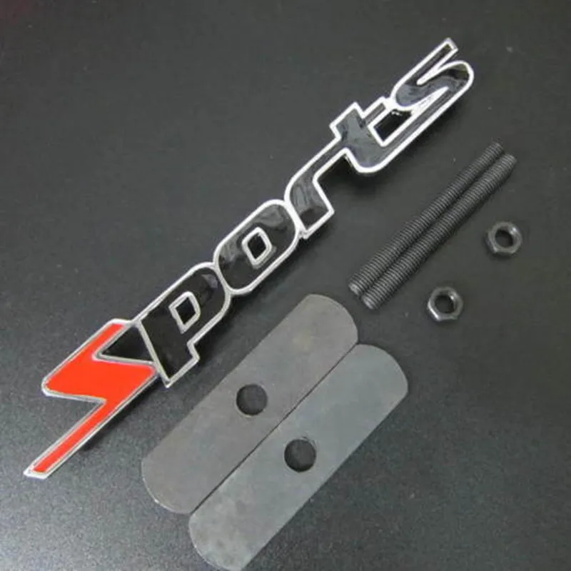

'SPORTS' Logo Car Front Grille Car Emblem UNIVERSAL 2016 NEW
