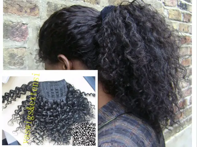 14inch Afro Kinky Curly Weave Ponytail Hairstyles Clip Ins Natural