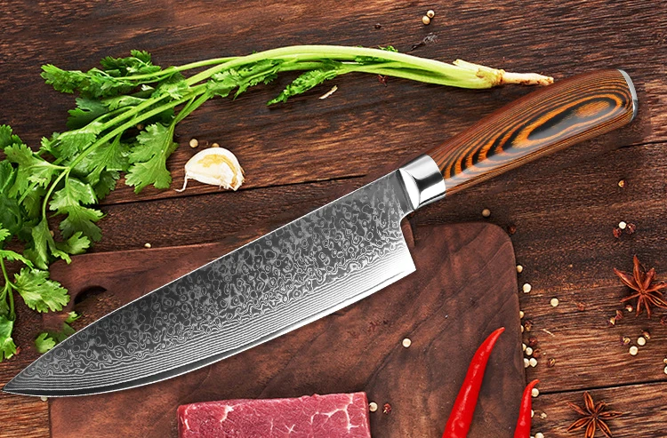 Cena XITUO nóż szefa kuchni nóż damasceński narzędzie japonia vg10 malezja nóż kuchenny narzędzie uchwyt micarta profesjonalny nóż kuchenny