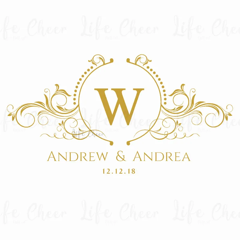 Customized Wedding Floor Stickers Wedding Dance Party Vinyl Decals