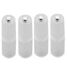 Centechia Good Sale 4PCS AAA to AA Size Cell Battery Converter Adapter Adaptor Batteries Holder Plastic Case Switcher
