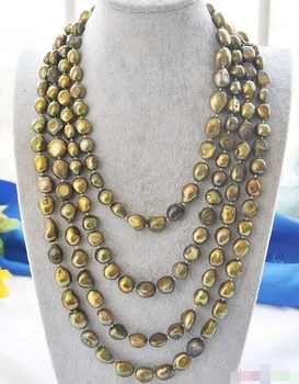 

02828 bronze baroque freshwater pearl necklace