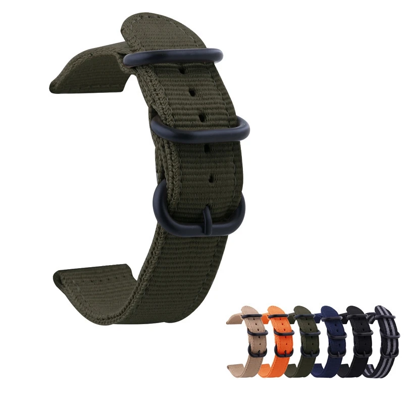 Нейлоновый холщовый ремешок для часов Xiaomi Huami Amazfit Bip BIT PACE Youth 20 мм 22 samsung gear S3