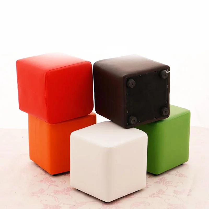 

Fashion Change Shoes Stool living room sofa Low Stool Creative Leather Stool bench Home Furniture