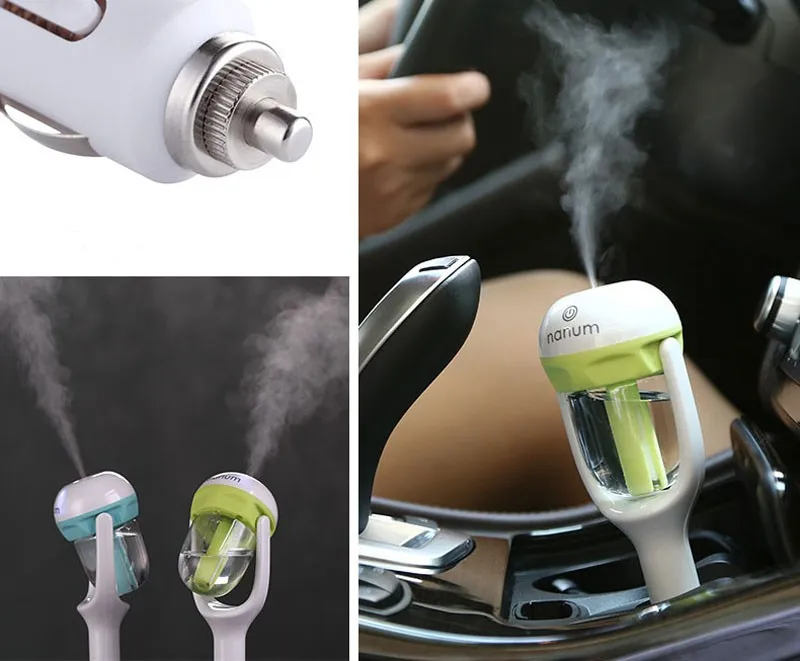 12 вольтовый паровой увлажнитель воздуха для автомобилей, очиститель воздуха, ароматизатор, диффузорный распрыскиватель