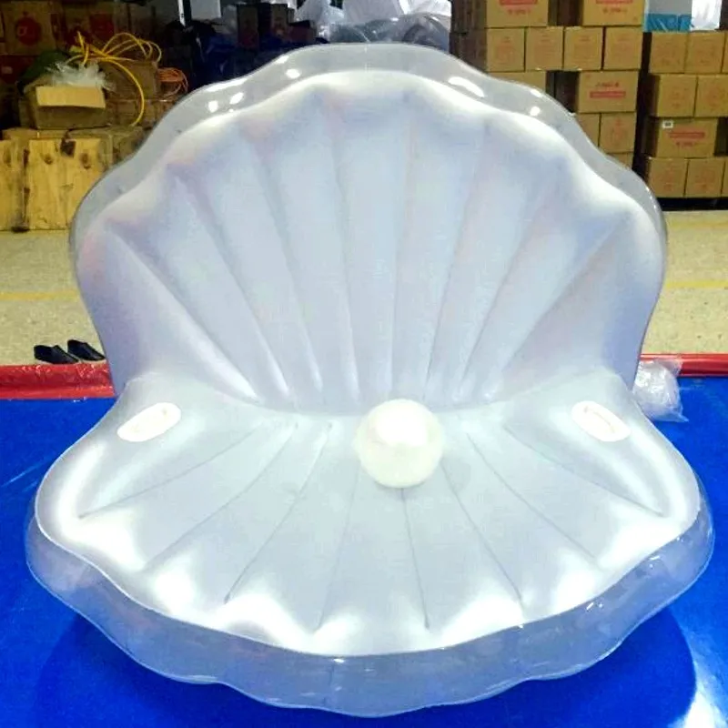 

170*130cm Seashell style Swim ring Inflatable Floating Row Water seat ring swimming rings