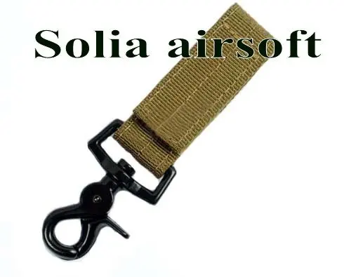 

Tactical clasp molle sling one point key ring Dark Earth