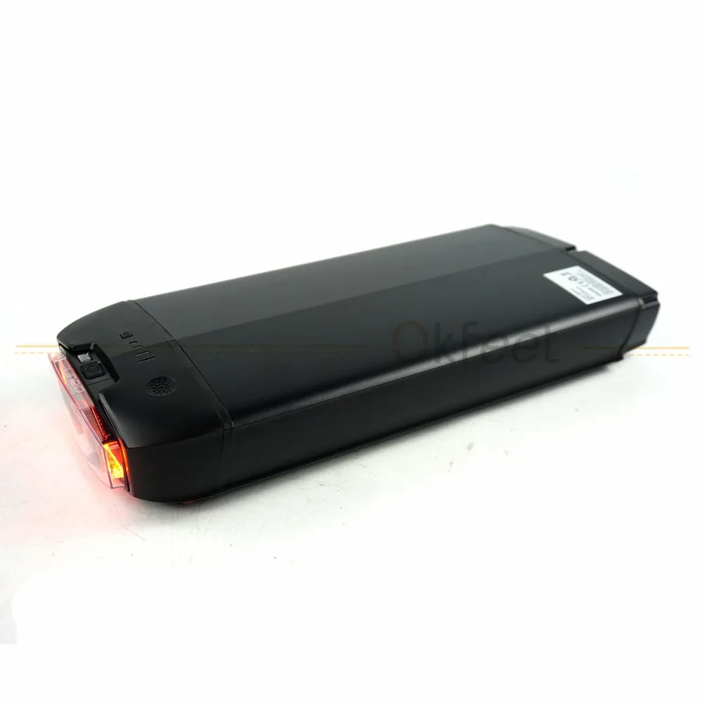 Excellent Okfeet Powerful Bateria 36V 48V 13Ah 16Ah Rear Rack Battery for Bafang  eBike Battery + Double Layer Luggage 19