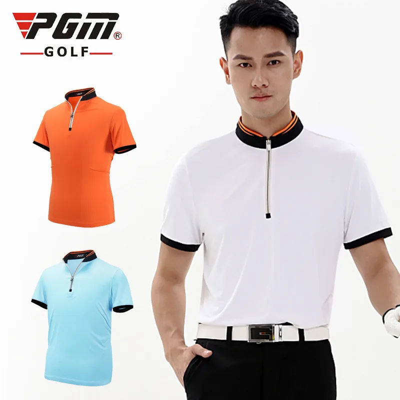 2018 PGM Golf Clothing Men's Golf Polo shirts Summer ...
