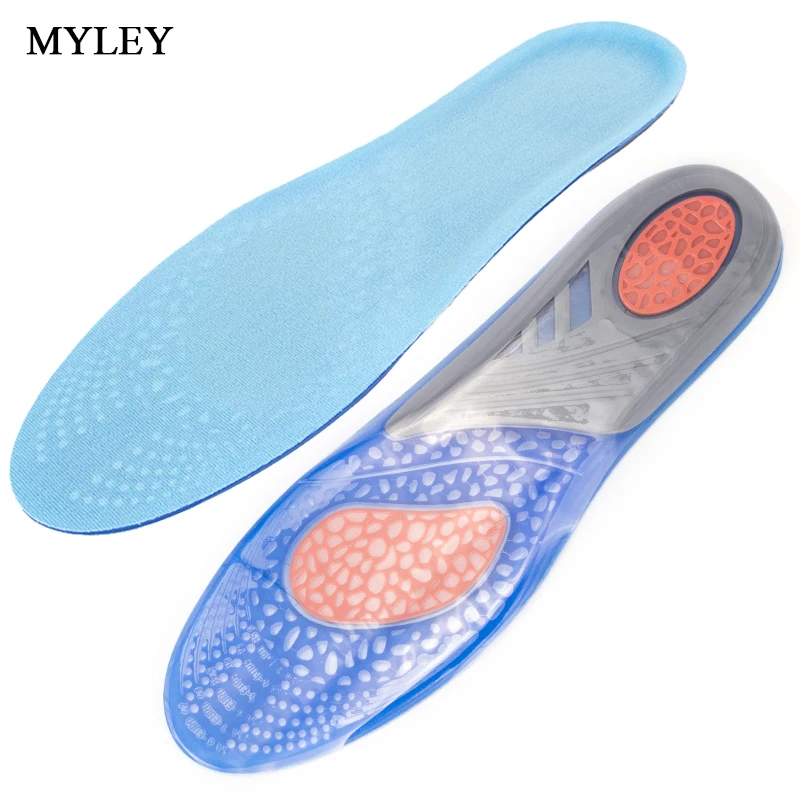 

MYLEY Sports Insoles Unisex Inserts with Best Buffer and Shock Absorption Silicone Athletic Comfort Insole Relieve Foot Pain