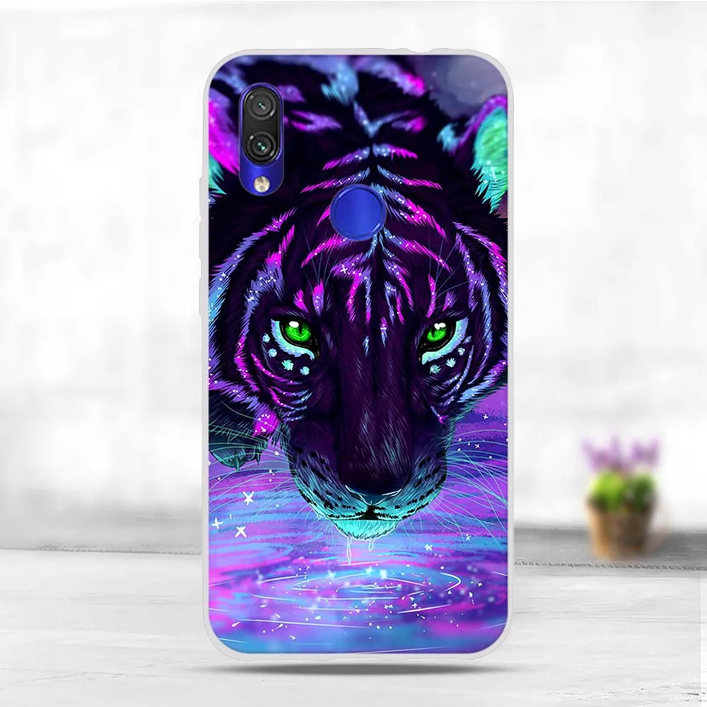 Чехлы для телефонов Xiaomi Redmi 7 чехол Redmi7 мягкий ТПУ задняя крышка милые Xiomi Capa 6