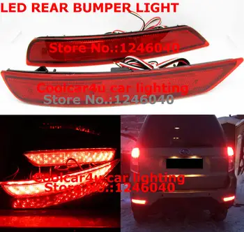

RED/Black Shell 2PCS RED Lens LED Rear Bumper Reflector light Brake stop lamp fog light for Subaru Forester 2008- 2018