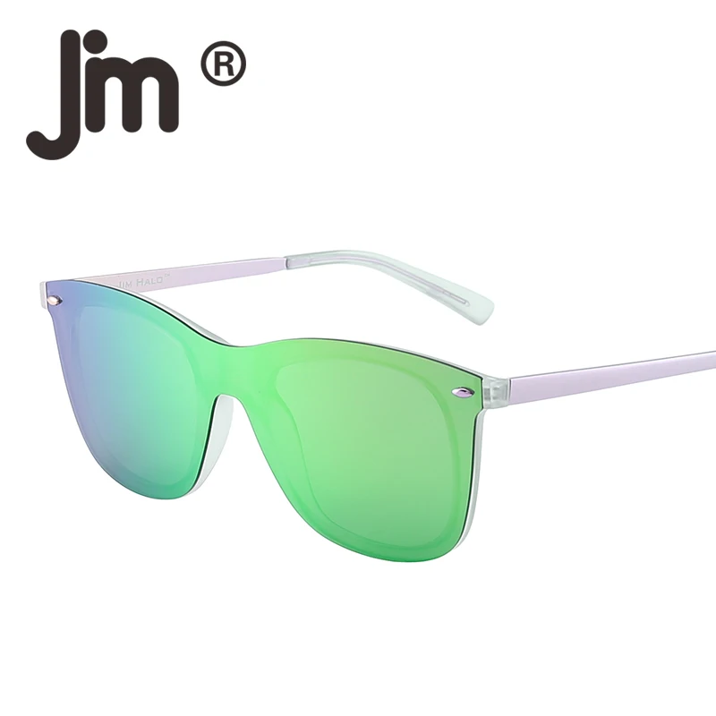 

JM Fashion Rimless Frame Polarized Mirrored Lens Men Women Sunglasses One Piece Oculos Retro Frameless Sun Glasses