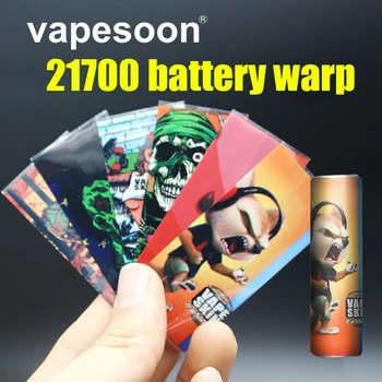 

100pcs battery wraps beautiful pattern style Battery protected 20700 and 21700 battery Wrapper Stickers cover