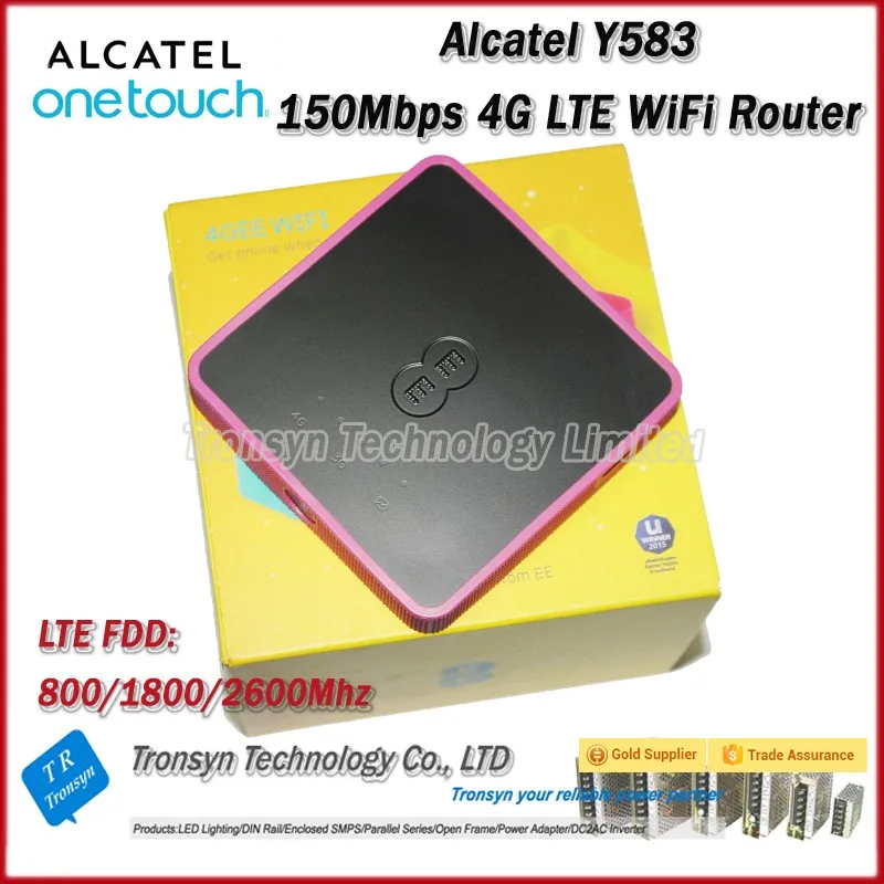 Оригинальный разблокировать Alcatel Y853 100 Мбит/с 4 г маршрутизатор с Sim карт памяти и 4 г LTE мобильной точки доступа Wi-Fi