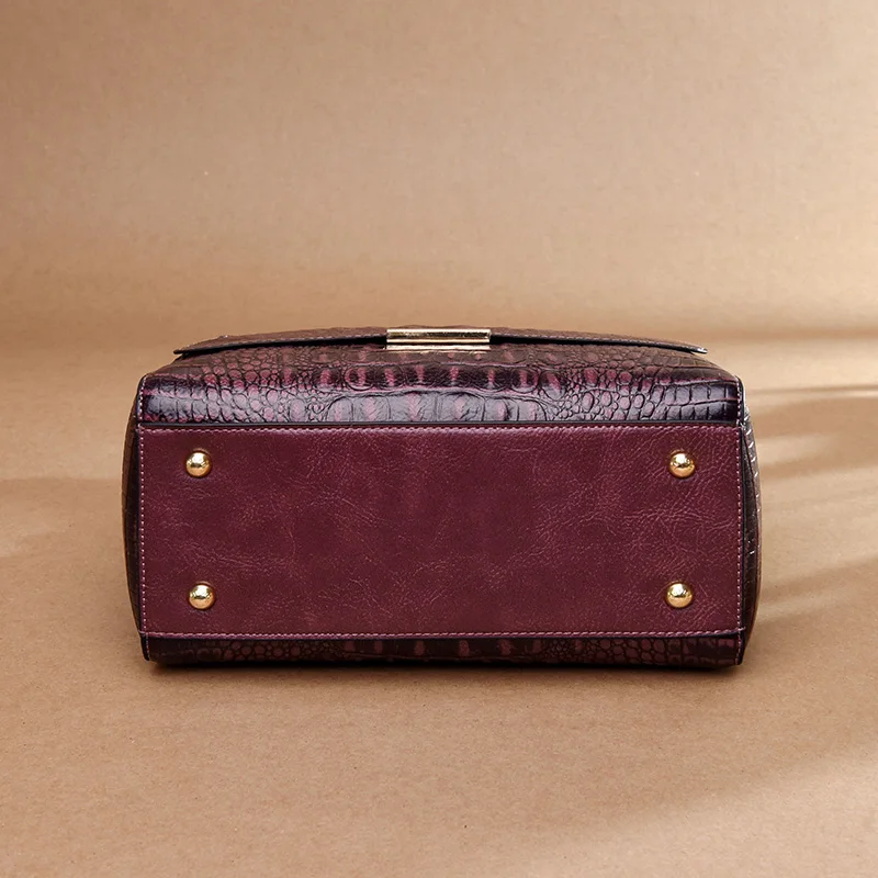  2019 New Crocodile Pattern Luxury Handbags Women Genuine Leather Bags Designer Tote Bags for Women  - 32996508588