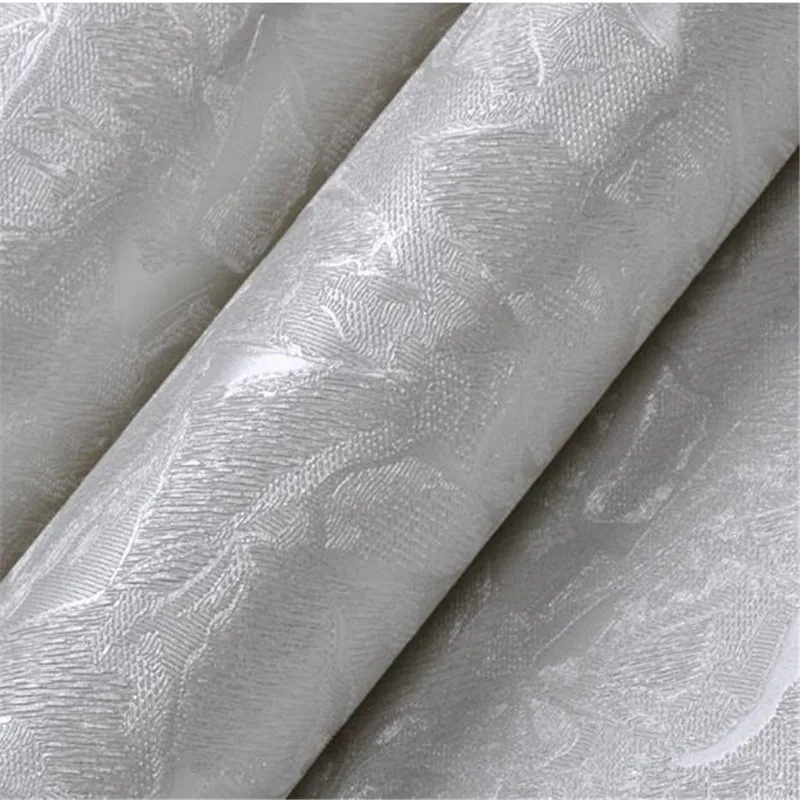 Modern Retro Embossed Wallpapers PVC Metal Wall Papers Rolls for Living Room Background Walls Paper Silvery Brown Home Decor