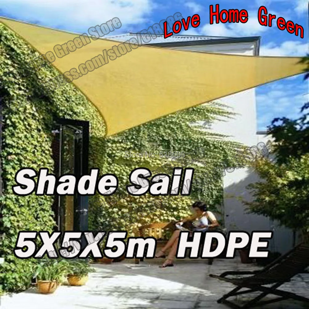 UV triangular Sun Shade Net Combination Shade sail HDPE Garden Awning