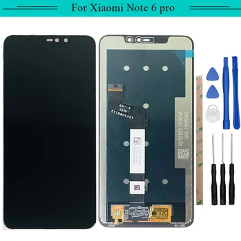 

New Tested 1pc Complete LCD For Xiaomi Redmi note 6 pro LCD Display with touch Screen Assembly Free Shipping