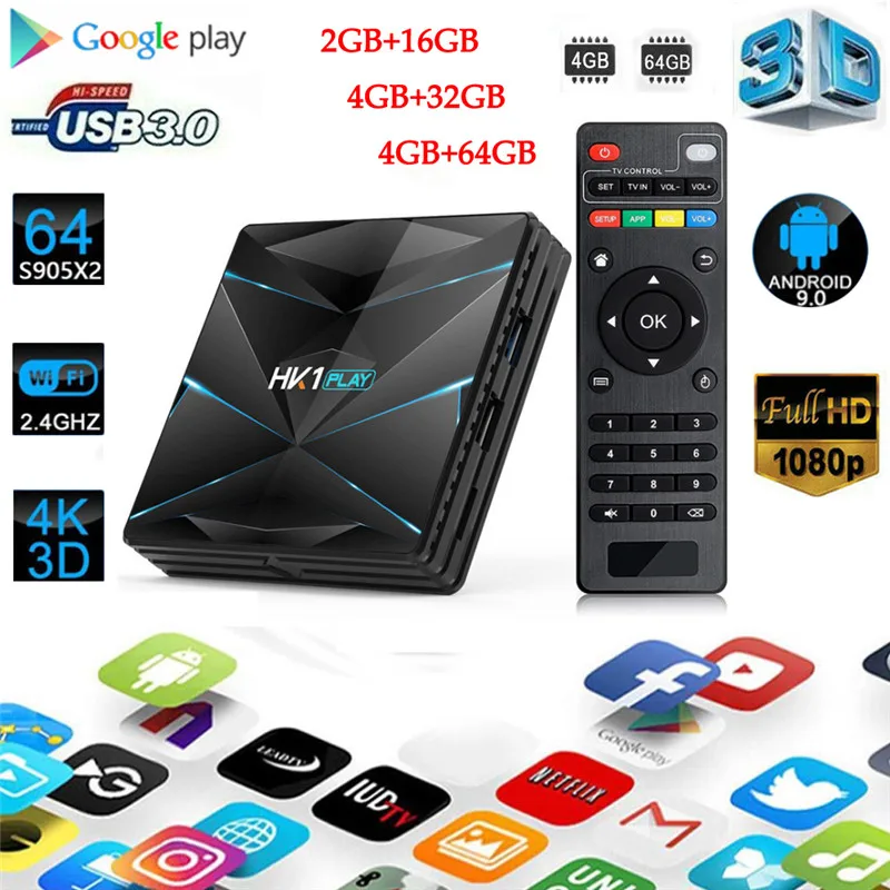 Android9.0 HK1 MAX 4K HD Smart TV Box 2/4GB+16/32/64GB Dual WiF 3D Smart Media Player Android9.0 HK1 MAX 4K HD Smart TV Box 2/4GB+16/32/64GB Dual WiF 3D Smart Media Player
