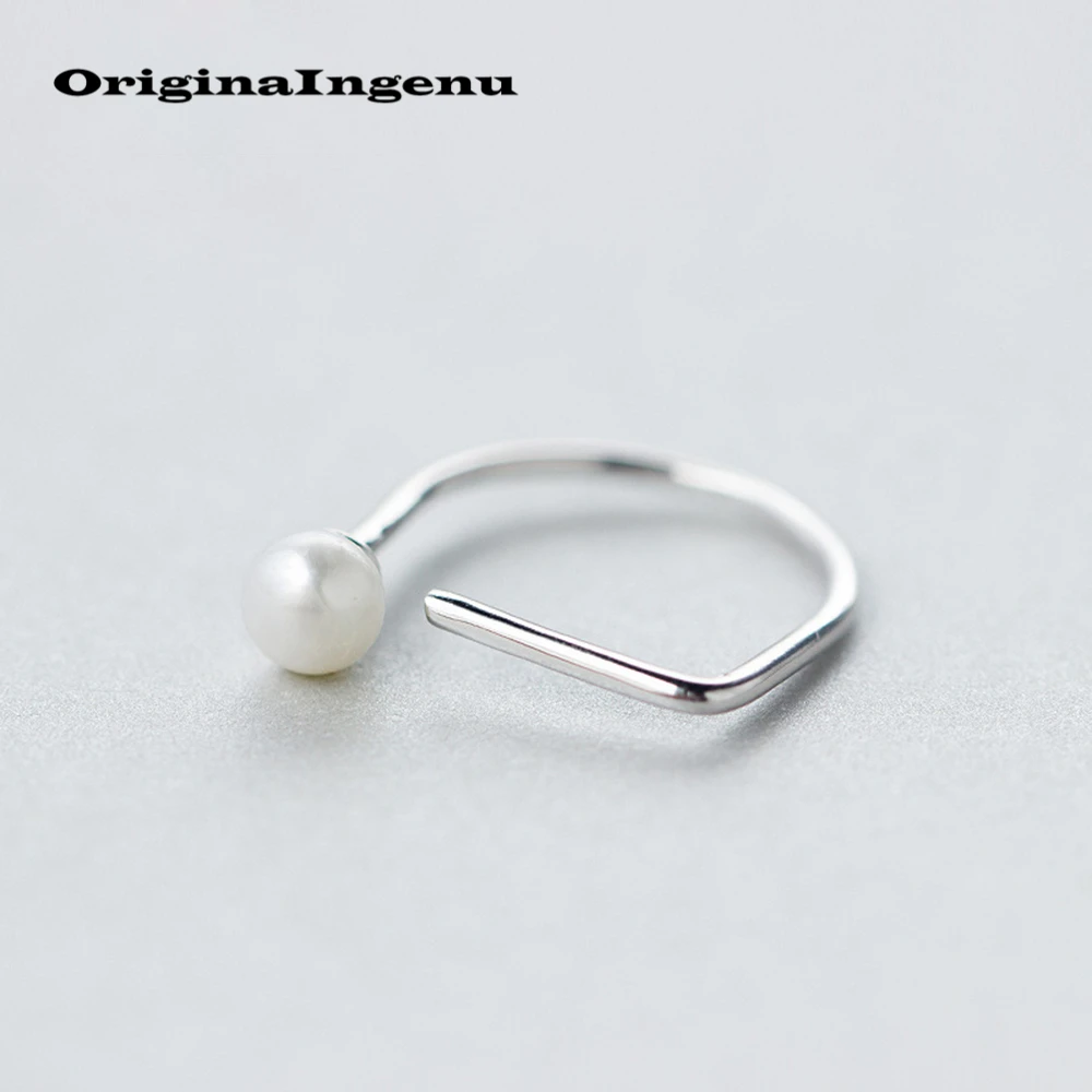 

925 Silver Ring Vintage Pearl Jewelry Charm Bohemia Minimalism Mom Birthday Gift Haut Femme Anillos Rings for Women Bague Femme
