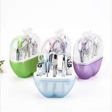 9 шт яблоко кусачки для ногтей красота макияж маникюр педикюр костюм прозрачная оболочка инструмент для путешествий