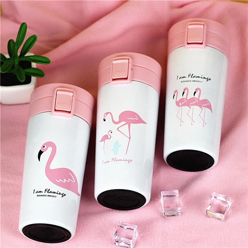 

Hoomall Pink Flamingo Thermos Portable Thermal Vacuum Flask Stainless Steel Insulated Thermo Cup Coffee Thermos Mug Drinkware