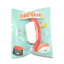 15 шт./лот Симпатичные 12 см тунец мягкими вкусные суши Коллекционные вещи Мягкая Игрушка хлеб ballchain Лидер оптовых продаж