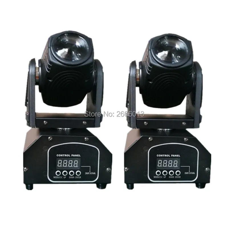 

2pcs/lot Best Quality Mini 10W RGBW 4in1 LED Beam Moving Head Light Disco Spot DMX512 Beam DJ Stage Home Party Show Effect Light