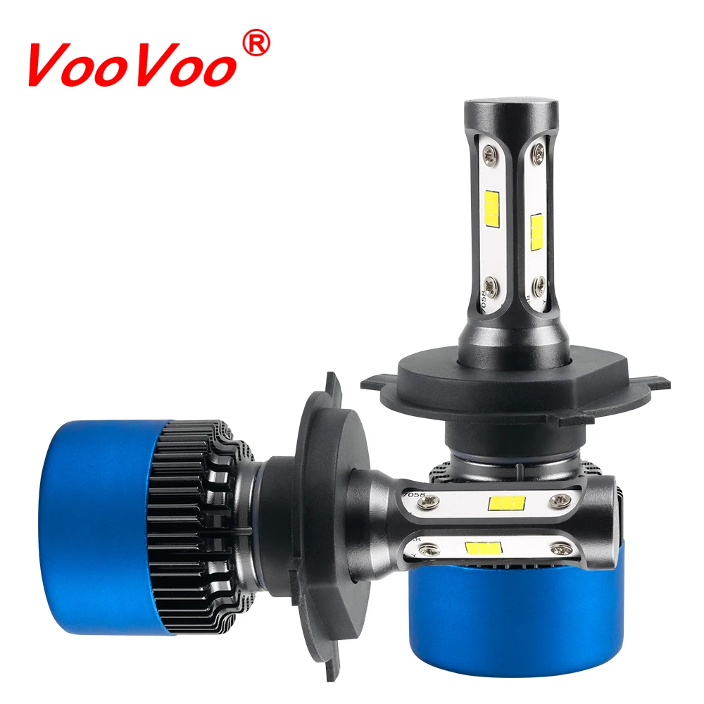 VooVoo S2 плюс светодиодный H4 H1 H3 H7 H11 9004 9005 9006 9007 9012 CSP Автомобильные фары лампы 80 Вт 12000LM 6500 к фары для Toyota Ford