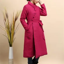 Китайский чистый лен одежда на Хлопчатобумажной Подкладке штормовка ветровка плащ Повседневная Верхняя одежда халат Платье Galabia абайя 3 вида цветов