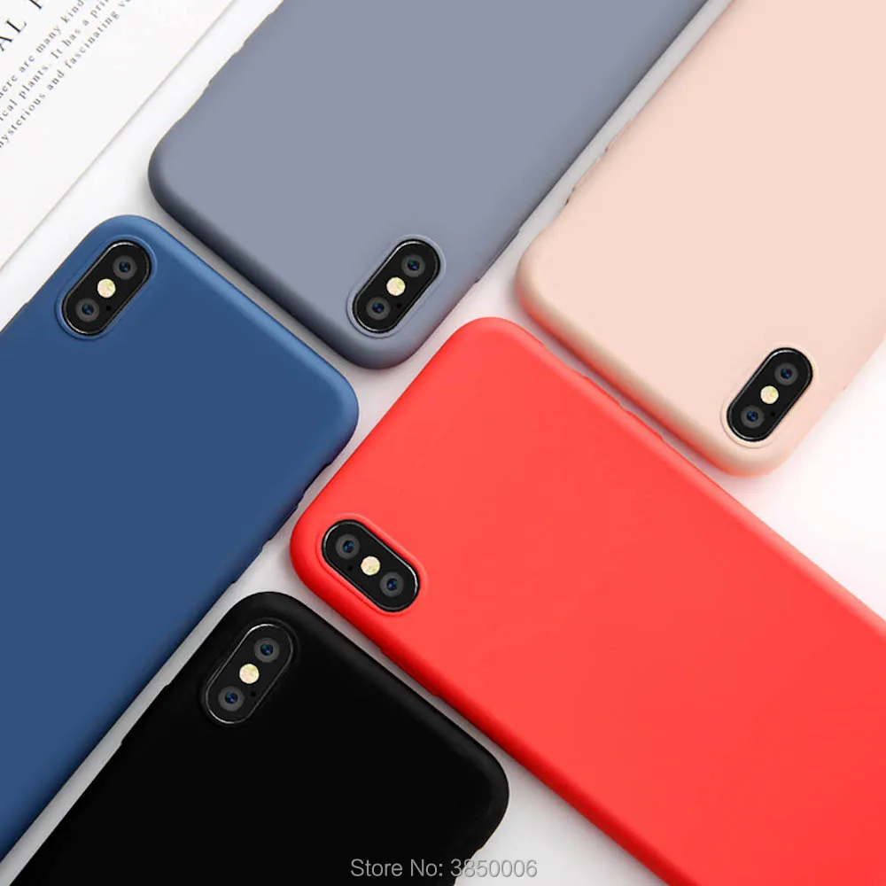 

Brand NEW Soft Silicone Case for iPhone 6 7 6plus 7plus x xs xr xsmax Phone Cover Coque Fundas Shell Capas Hull Amazing Touch