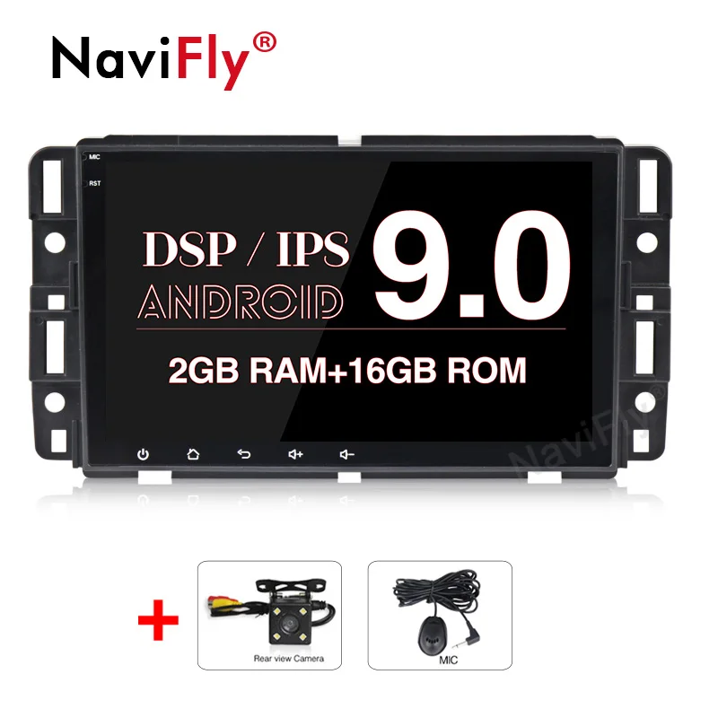 NaviFly чистый Android9.0 ips DSP автомобильный аудио gps навигатор для Chevrolet Tahoe траверс BUICK Enclave GMC поддержка OBD2 TPMS - Цвет: add view camera