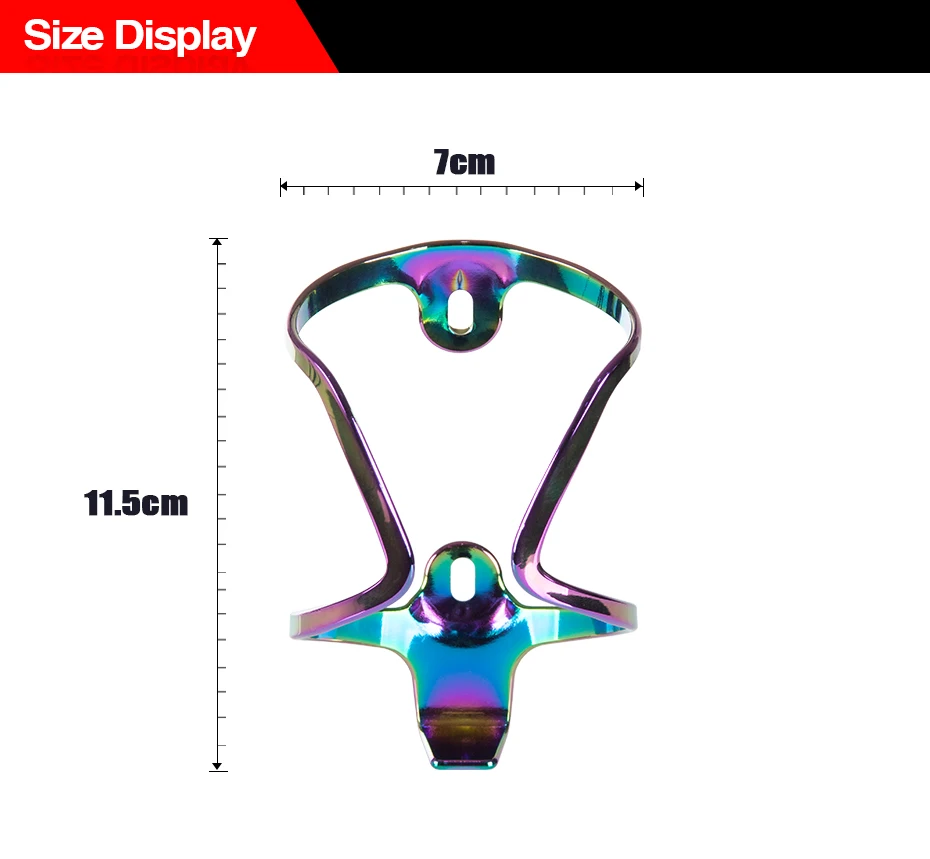 Держатель из алюминиевого сплава для велосипедных бутылок для напитков и воды, держатель для велосипедных бутылок, держатель для стаканов, плакированный градиентный цвет