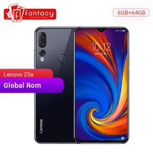 Lenovo Z5s с глобальной прошивкой, 6 ГБ, 64 ГБ, Восьмиядерный мобильный телефон Snapdragon 710 AIE, 16 МП, тройная камера, 6,3 дюйма, 1080P дисплей, задний QC 3,0