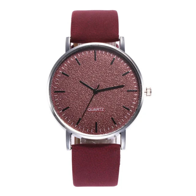 Unisex Wathes 2018 New Sand-grinding Leather Strap Wristwatch Analog Dial Men an Unisex Wathes 2018 New Sand-grinding Leather Strap Wristwatch Analog Dial Men an