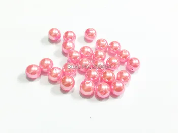 

(Choose Size First) 6mm/8mm/10mm/12mm/14mm/16mm/18mm/20mm/23mm/25mm/New Pink Acrylic Imitation Pearl Beads