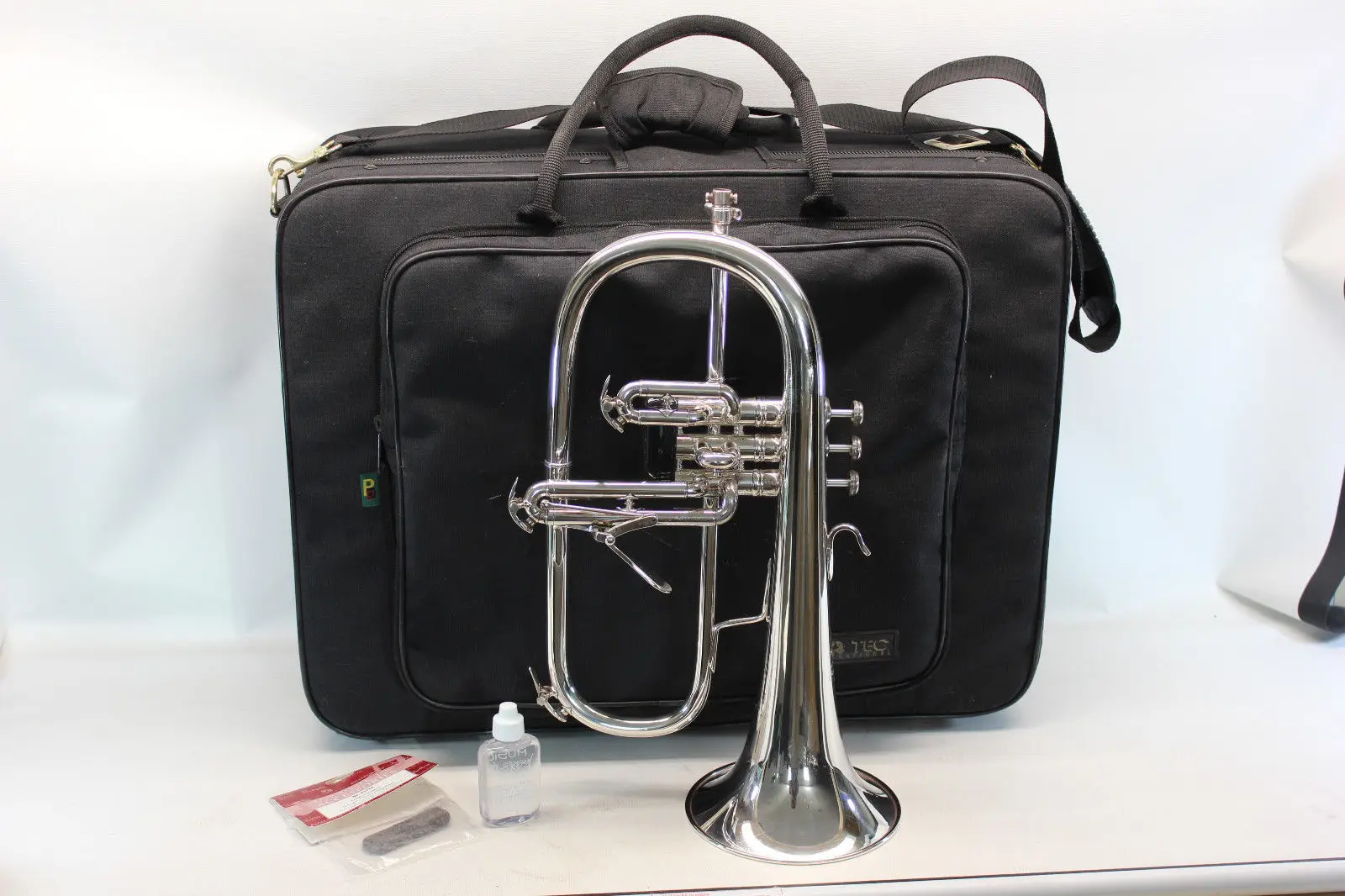 Bach Stradivarius Flugelhorn 183 Bb Trumpet Professional Horn SILVER