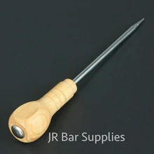 Professional углеродистая сталь Ice pick с ручка из твердой древесины, 7,3 дюйма