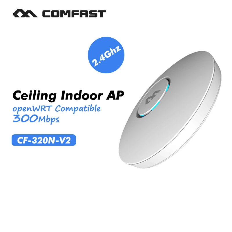 

wireless indoor wifi router 300Mbps Wireless ceiling AP 2.4Ghz extender business use AP marketing system COMFAST CF-E320N-V2