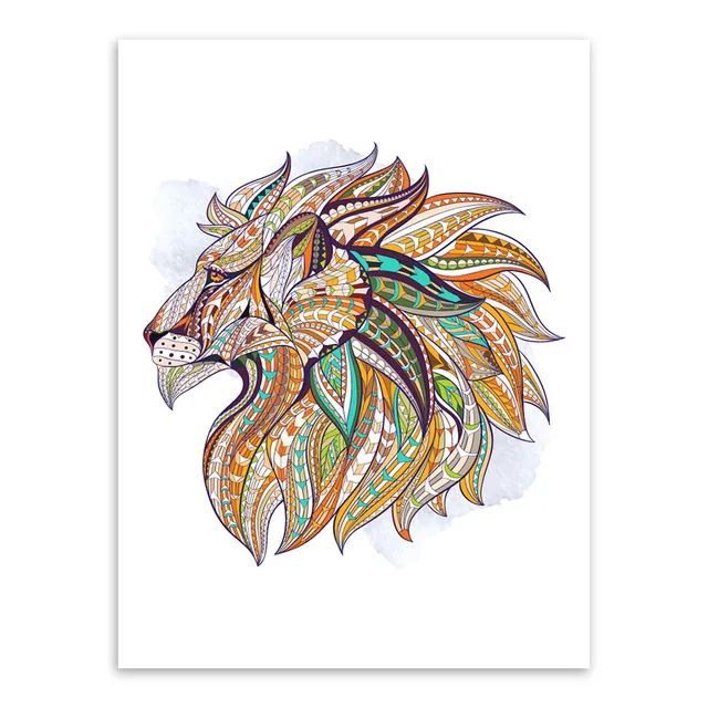 Ancient-African-National-Totem-Deer-Lion-Animals-Head-Art-Prints-Poster-Wall-Picture-Canvas-Painting-No.jpg_640x640 (8)