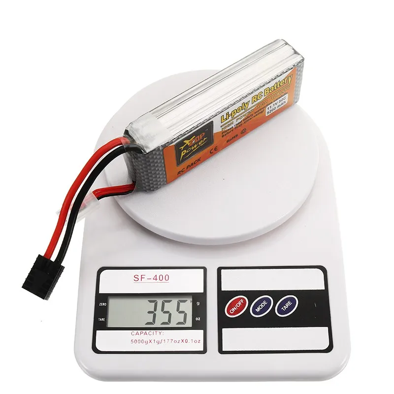 Перезаряжаемый ZOP Power 11,1 V 5200 mah 50C 3 S Lipo аккумулятор с T R X вилкой для Wltoys 1/8 rc-вертолет на радиоуправлении Квадрокоптер запчасти