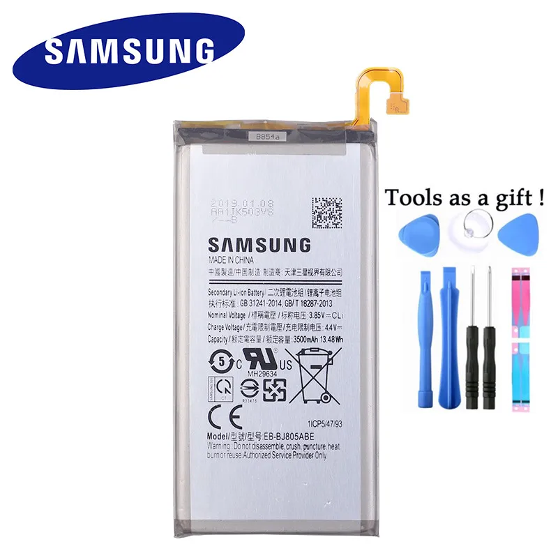 Оригинальный аккумулятор Samsung для Galaxy A6 (2018) SM A600 A600F J6 J600F J800 EB BJ800ABE 3000 мАч сменная