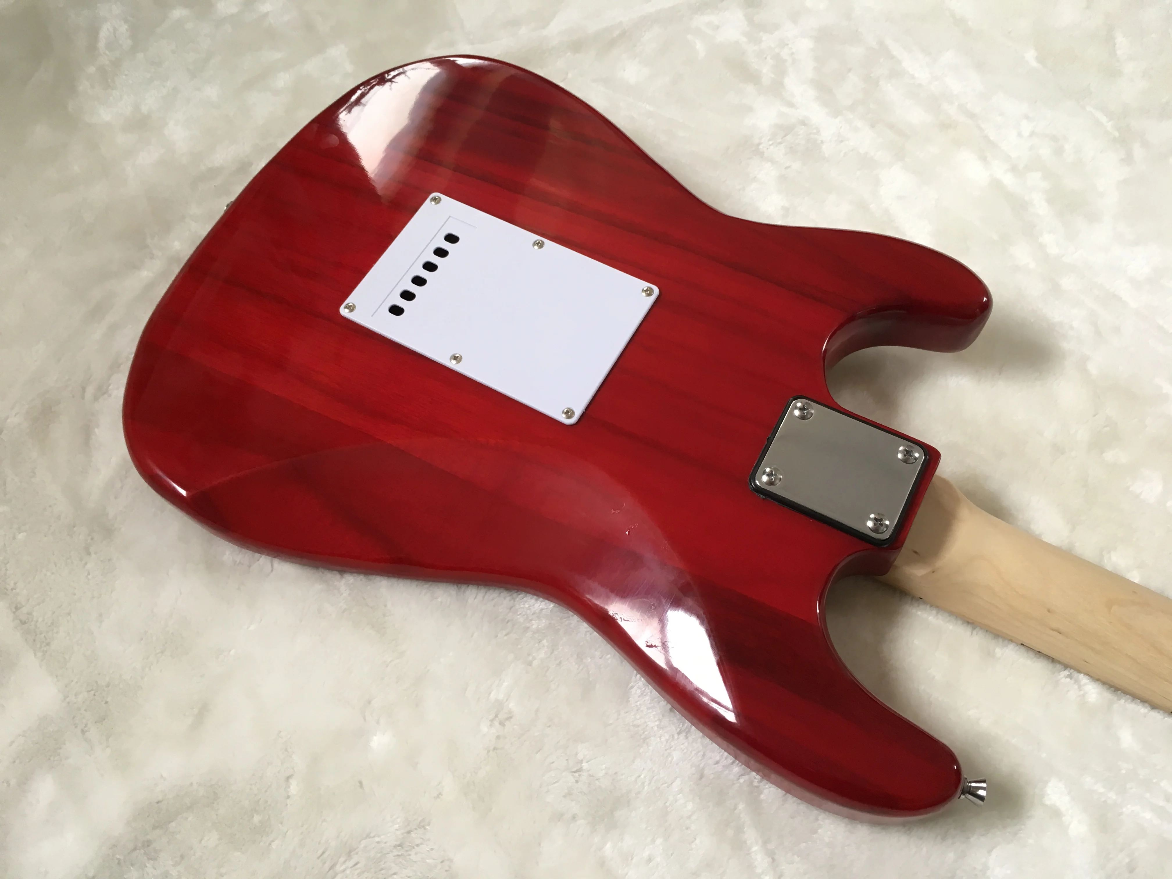 Электрогитара/ новая st прозрачная Красная гитара/гитара в Китае/