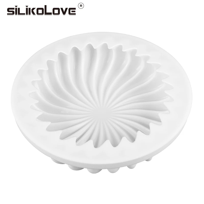Силиконовая Круглая силиконовая форма для тортов SILIKOLOVE спиральные формы выпечки