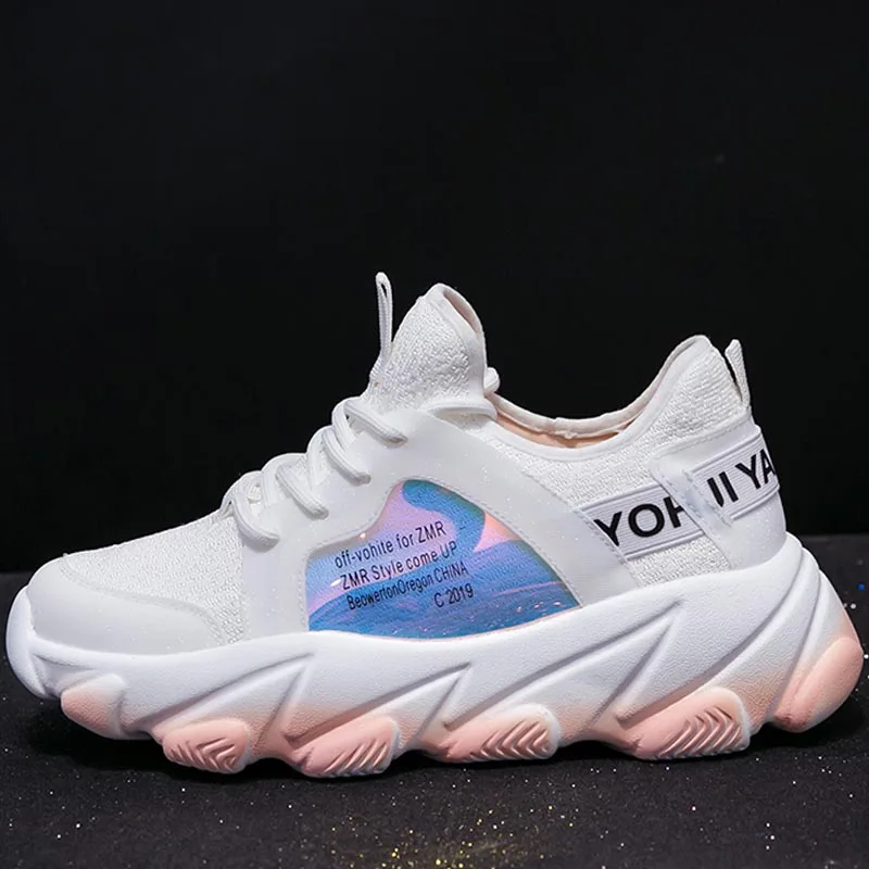 

Msfair 2019 Athletic Walking Women Sneakers Summer Breathable Mesh Sport Shoes For Ladies Running Shoes Female Brand Luxury Girl