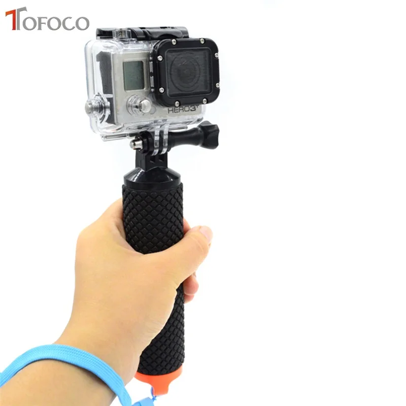 TOFOCO для xiaomi yi Sj4000 Sj5000 Gopro Hero 4/3 +/3/2/5 Go pro Камера поплавок с ручкой-держателем