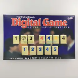 Бесплатная доставка Оригинальная Классическая цифровая игра Математические Игрушки для семейной игры 2or4 палитры настольная игра Rummy игра